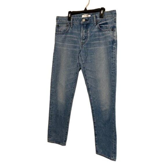 Moussy Vintage Jeans Womens 29 Blue Selvedge Button Fly Slim Leg Ankle Japan - Picture 3 of 10